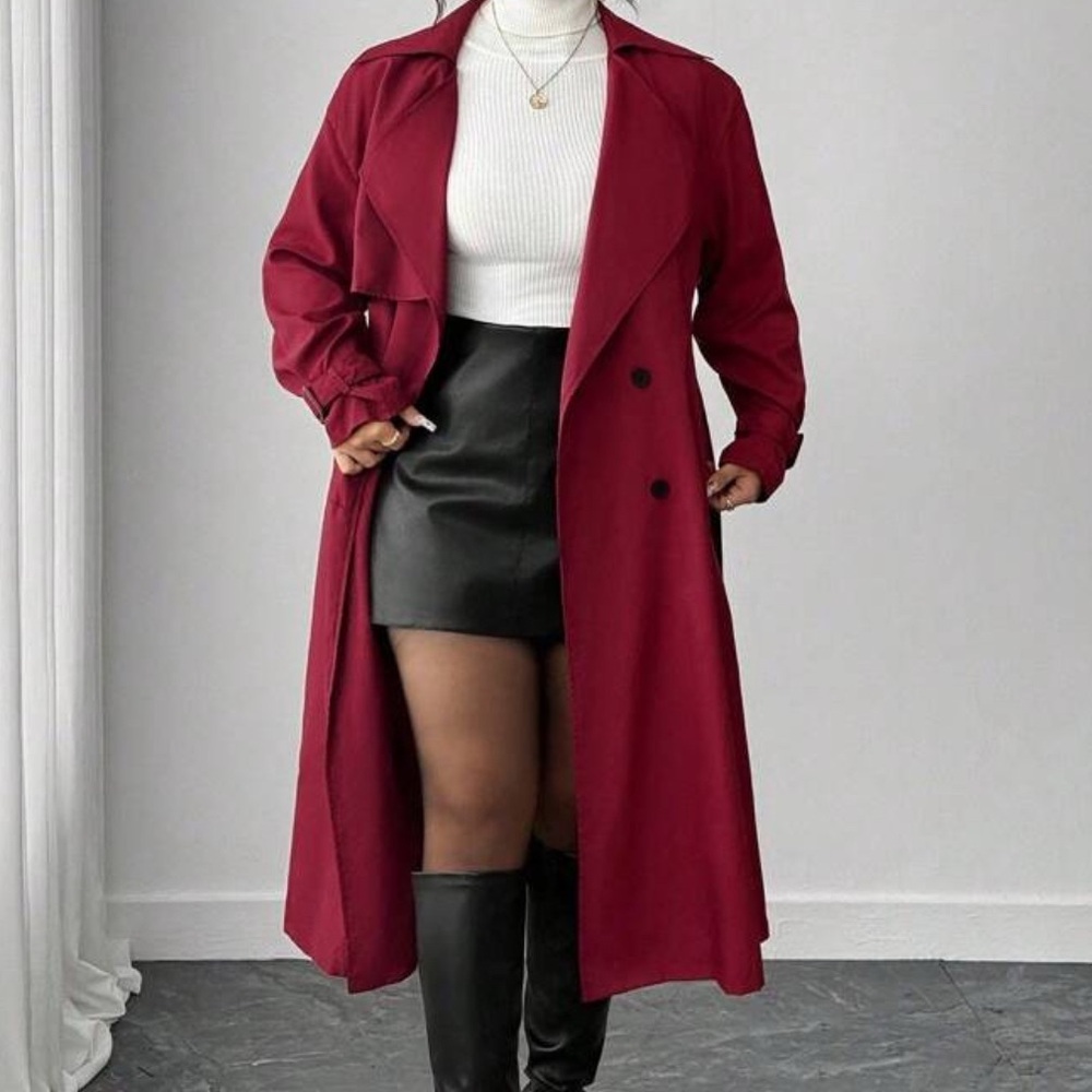Red Windbreaker Coat
